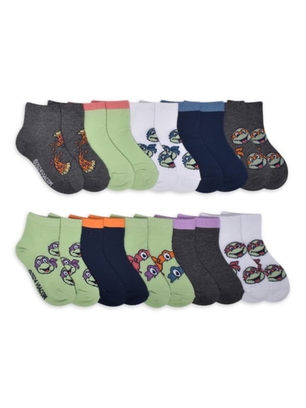 Teenaged Mutant Ninja Turtles 10-Pack of 4T-5T Children’s Socks